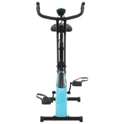 vidaXL Cyclette Magnetica X-Bike con Misurazione del Polso Nero e Blu