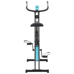 vidaXL Cyclette Magnetica X-Bike con Misurazione del Polso Nero e Blu