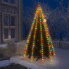 vidaXL Rete di Luce per Albero di Natale 250 LED Multicolore 250 cm