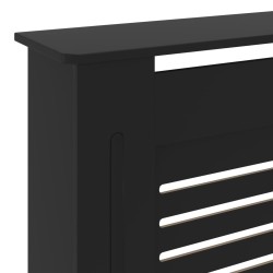 vidaXL Copertura per Radiatore Nera in MDF 205 cm