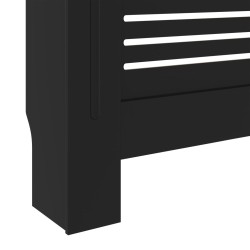 vidaXL Copertura per Radiatore Nera in MDF 205 cm