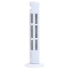 vidaXL Ventilatore a Torre con Telecomando e Timer Φ24x80 cm White