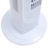 vidaXL Ventilatore a Torre con Telecomando e Timer Φ24x80 cm White