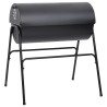 vidaXL Barbecue a Barile 2 Griglie di Cottura Nero 80x95x90 cm Acciaio