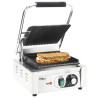 vidaXL Griglia per Panini Scanalata in Acciaio Inox 1800W 31x30,5x20cm