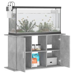 vidaXL Supporto Acquario 101x41x58 cm Legno ingegnerizzato Grigio Cemento