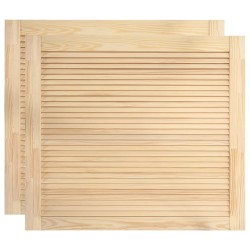 vidaXL Ante a Lamelle 2 pz in Legno Massello di Pino 39,5x49,4cm