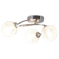 vidaXL Lampadario da Soffitto con 3 Lampadine G9 da 120 W