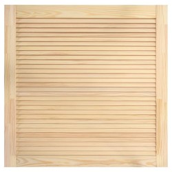 vidaXL Anta a Lamelle in Legno Massello di Pino 39,5x39,4 cm