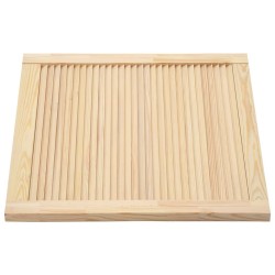 vidaXL Anta a Lamelle in Legno Massello di Pino 39,5x39,4 cm