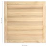 vidaXL Anta a Lamelle in Legno Massello di Pino 39,5x39,4 cm