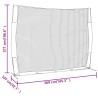 vidaXL Rete Baseball Rossa e Nera 369x107x271 cm Acciaio e Poliestere 