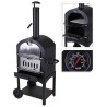 ProGarden Forno per Pizza e Barbecue Nero