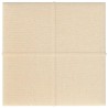 Pannelli Murali 12 pz Crema 30x30 cm in Tessuto 1,08 m²