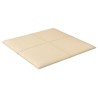 Pannelli Murali 12 pz Crema 30x30 cm in Tessuto 1,08 m²