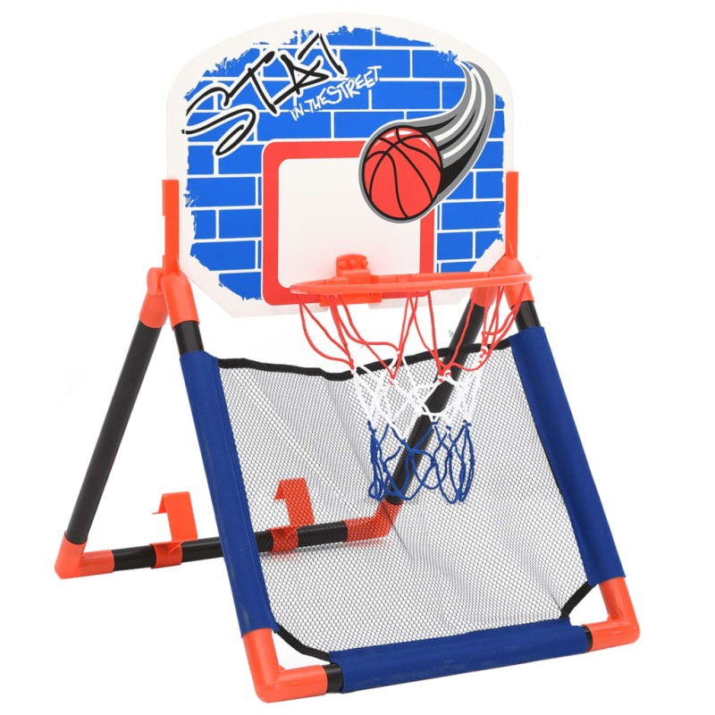 vidaXL Set da Basket per Bambini Multifunzione da Pavimento e Parete