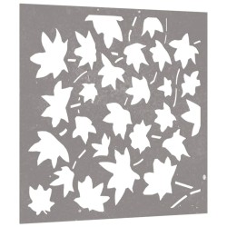 vidaXL Decorazione Muro Giardino 55x55 cm Foglia Acero Acciaio Corten