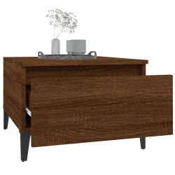 vidaXL Tavolino da Salotto Rovere Marrone 50x46x35cm Legno ingegnerizzato