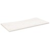 vidaXL Piano Scrivania Bianco 100x60x2,5 cm in Legno Massello di Pino