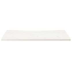 vidaXL Piano Scrivania Bianco 100x60x2,5 cm in Legno Massello di Pino