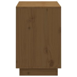 vidaXL Scarpiera Miele 110x34x52 cm in Legno Massello di Pino