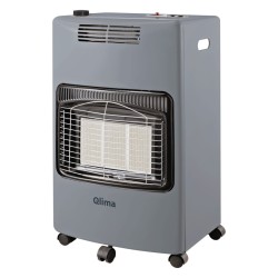 Qlima Stufa a Gas con Connettore 2 in 1 GH 959 RF 4,1 kW Grigio