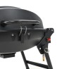 vidaXL Barbecue e Griglia a Gas Portatile con Fornello Nero