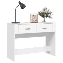 vidaXL Tavolino Consolle Bianco 100x39x75 cm in Legno Ingegnerizzato