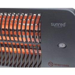 Sunred Riscaldatore da Esterno a Parete Lugo 2000 W Quartz Grigio