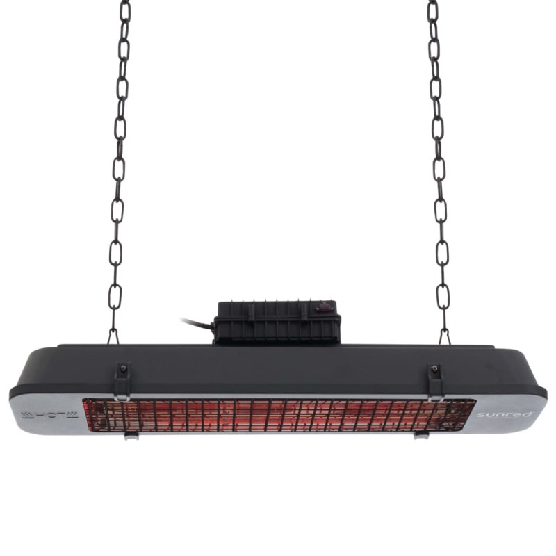 Sunred Radiatore Royal Diamond Dark Carbonio Oro Hanging 2500 W Nero