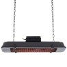 Sunred Radiatore Royal Diamond Dark Carbonio Oro Hanging 2500 W Nero