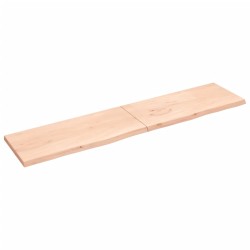 vidaXL Piano Bagno 220x50x4 cm in Legno Massello Non Trattato