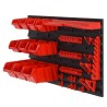 vidaXL Set da Officina 35 pz Rosso e Nero 77x39 cm in Polipropilene