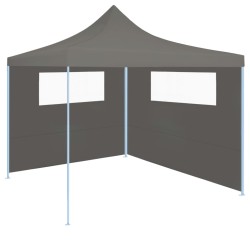 vidaXL Parete con Finestre per Gazebo 6x2 m Antracite