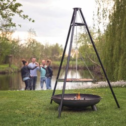 RedFire Treppiede per Griglia Nero 172 cm BBQ TRIPOD 