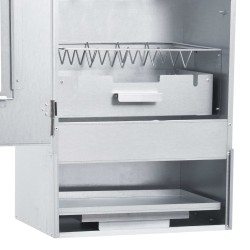 vidaXL Affumicatore e Forno BBQ con 1 kg di Trucioli 44,5x29x83 cm