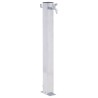 vidaXL Colonna d'Acqua da Giardino 100 cm Acciaio Inox Quadrato