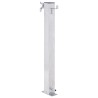 vidaXL Colonna d'Acqua da Giardino 100 cm Acciaio Inox Quadrato