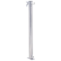 vidaXL Colonna d'Acqua da Giardino 60 cm Acciaio Inox Rotonda