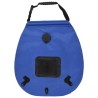 vidaXL Borsa per Doccia da Campeggio Blu 20 L in PVC