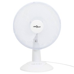 vidaXL Ventilatore da Tavolo a 3 Velocità 30 cm 40 W Bianco