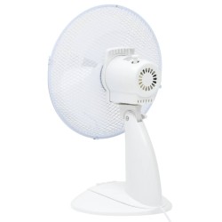 vidaXL Ventilatore da Tavolo a 3 Velocità 30 cm 40 W Bianco