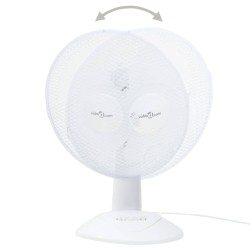 vidaXL Ventilatore da Tavolo a 3 Velocità 30 cm 40 W Bianco