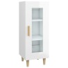 vidaXL Credenza Bianco Lucido 34,5x34x90 cm in Legno Ingegnerizzato