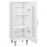 vidaXL Credenza Bianco Lucido 34,5x34x90 cm in Legno Ingegnerizzato