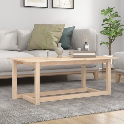 vidaXL Tavolino da Salotto 110x55x45 cm Legno Massello di Pino