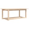 vidaXL Tavolino da Salotto 110x55x45 cm Legno Massello di Pino