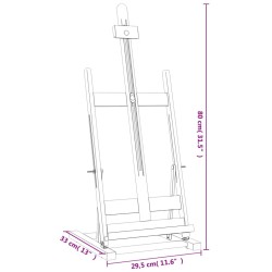 vidaXL Cavalletto da Tavolo 29,5x33x80 cm in Legno Massello di Pino