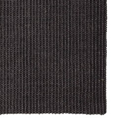 vidaXL Tappeto in Sisal per Tiragraffi Nero 66x250 cm