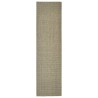 vidaXL Tappeto in Sisal per Tiragraffi Tortora 80x300 cm